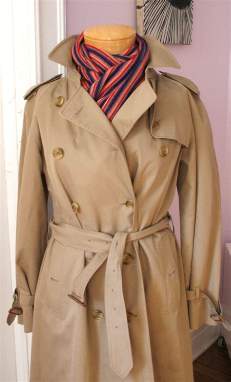 vintage burberry ladies trench coat.